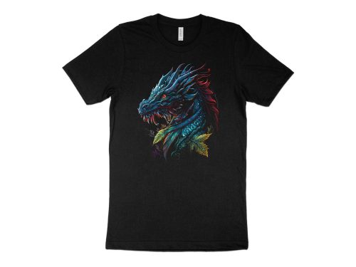 Dragon T-Shirt Fantasy Tshirt Men T Shirt Women Tshirt Gift Graphic Tee Mythical Shirt Design - Image 2
