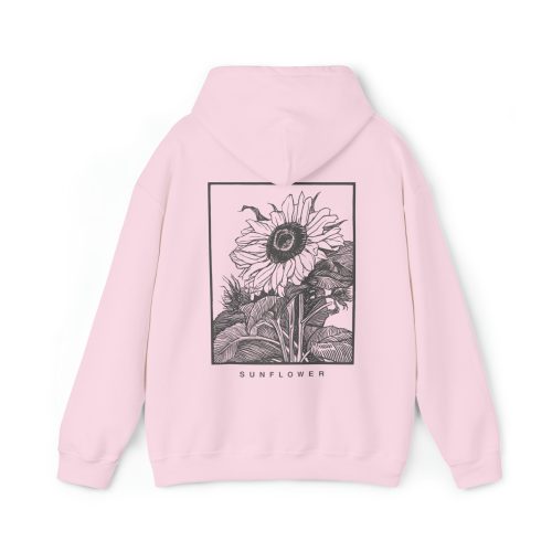 Sunflower Hoodie – Vintage Back Print Sweatshirt, Aesthetic Fine Art Graphic Hoodie, Cozy Unisex Pullover - Image 6