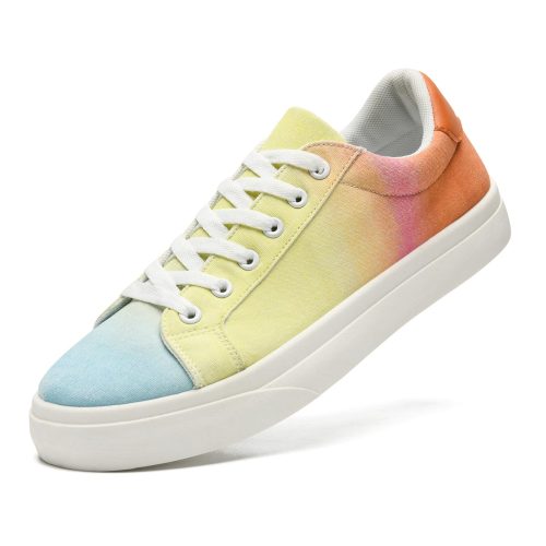 Rainbow Canvas Casual Sneakers – Durable, Lightweight & Colorful Design